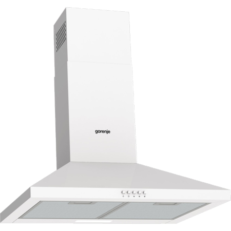 ELECTROCASNICE - Hota decorativa GORENJE WHC629E4W, 1 motor, 450 m3/h, L 60 cm, alb