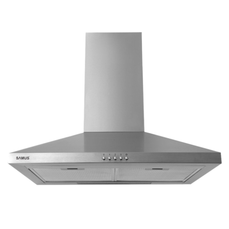 ELECTROCASNICE - Hota decorativa Samus HS638DLX, 382 mc/h, 1 motor, 128 W, latime 60 cm, filtru de grasime din aluminiu, argintiu
