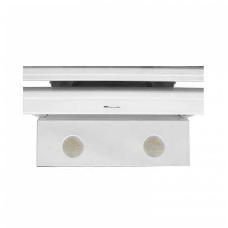 Hota Decorativa Tornado Megas 1200 (60) LED, clasa A, 1 motor Turbo, latime 60 cm, 4 viteze, absorbtie 1200 m3/ora, filtru anti-grasimi aluminiu 5 straturi, Alb [9]