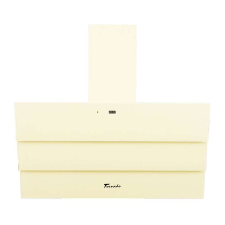 Hota Decorativa Tornado Megas 1200 (90) LED, clasa A, 1 motor Turbo, latime 90 cm, 4 viteze, absorbtie 1200 m3/ora, filtru anti-grasimi aluminiu 5 straturi, Bej [1]