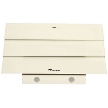 Hota Decorativa Tornado Megas 1200 (90) LED, clasa A, 1 motor Turbo, latime 90 cm, 4 viteze, absorbtie 1200 m3/ora, filtru anti-grasimi aluminiu 5 straturi, Bej [2]