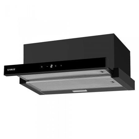 ELECTROCASNICE - Hota incorporabila Samus HS6032DTGB, 1 Motor, Latime 60 cm, Afisaj Led, Putere absorbtie 160-326 m3/h, 3 Trepte absorbtie, Touch Control, Negru