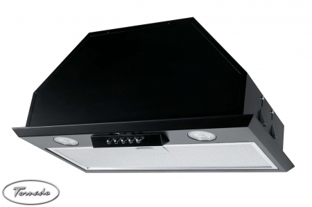 Incorporabile - Hota Incorporabila Tornado Modul 1200 (52) LED, 1 motor Turbo, latime 52 cm, absorbtie 1200 m3/ora, filtru anti-grasimi aluminiu 5 straturi, Negru