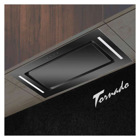 Hota Incorporabila Tornado Modul Sensor 1200 (52) LED, 1 motor Turbo, latime 52 cm, absorbtie 1200 m3/ora, filtru anti-grasimi aluminiu 5 straturi, Negru [2]
