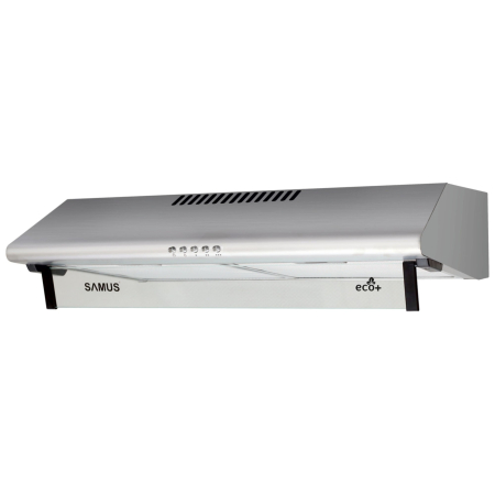 Hote - Hota Samus, SM62S, tehnologie Eco+, 2 motoare, 94 W, 3 trepte de absorbtie, 60 x 50 x 14 cm, Inox