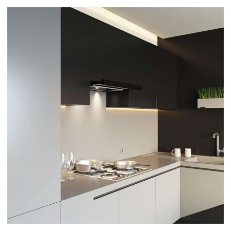 Hota Telescopica Incorporabila Tornado Storm 1200 (60), 1 motor, latime 60 cm, 3 viteze, absorbtie 1200 m3/ora, Negru [5]