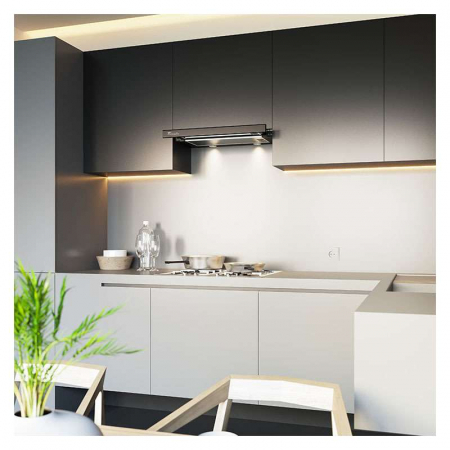 Hota Telescopica Incorporabila Tornado Storm 1200 (60), 1 motor, latime 60 cm, 3 viteze, absorbtie 1200 m3/ora, Negru [4]