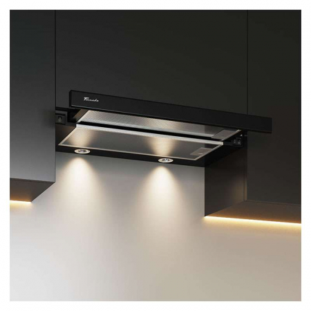 Hota Telescopica Incorporabila Tornado Storm 1200 (60), 1 motor, latime 60 cm, 3 viteze, absorbtie 1200 m3/ora, Negru [3]