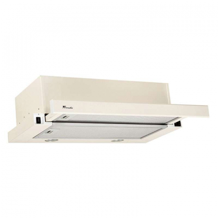 Incorporabile - Hota Telescopica Incorporabila Tornado Storm 700 (60), 1 motor, latime 60 cm, 3 viteze, absorbtie 700 m3/ora, Bej