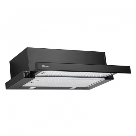 Incorporabile - Hota Telescopica Incorporabila Tornado Storm 700 (60), 1 motor, latime 60 cm, 3 viteze, absorbtie 700 m3/ora, Negru
