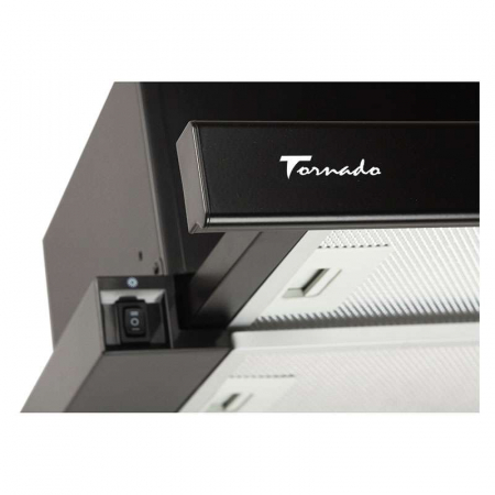Hota Telescopica Incorporabila Tornado Storm 700 (60), 1 motor, latime 60 cm, 3 viteze, absorbtie 700 m3/ora, Negru [2]