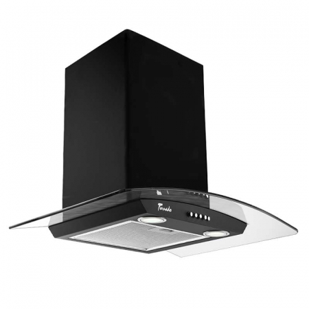 Cupola - Hota tip Cupola Tornado Eva 1200 (60) LED, 1 motor Turbo, latime 60 cm, 3 viteze, absorbtie 1200 m3/ora, filtru anti-grasimi aluminiu 5 straturi, Negru