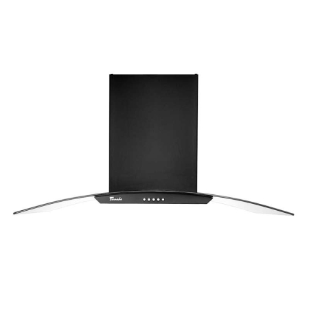 Hota tip Cupola Tornado Eva 1200 (90) LED, 1 motor Turbo, latime 90 cm, 3 viteze, absorbtie 1200 m3/ora, filtru anti-grasimi aluminiu 5 straturi, Negru [1]