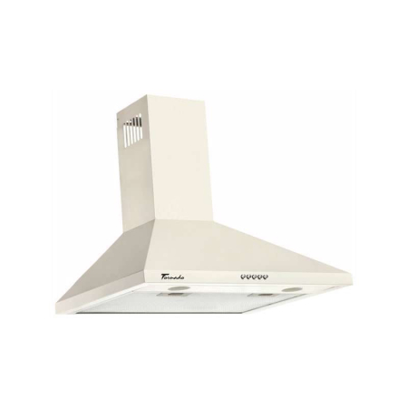 ELECTROCASNICE - Hota tip Cupola Tornado Kent 750 (50) LED, 1 motor Turbo, latime 50 cm, 3 viteze, absorbtie 750 m3/ora, filtru anti-grasimi aluminiu 5 straturi, Bej