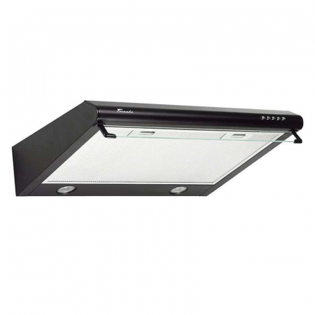 ELECTROCASNICE - Hota traditionala Tornado Bona 10 (50) LED, 1 motor, latime 50 cm, absorbtie 380 m3/ora, filtru anti-grasimi aluminiu 5 straturi, Negru