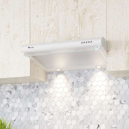 Hota traditionala Tornado Bona 20 (50) LED, 2 motoare, latime 50 cm, absorbtie 560 m3/ora, filtru anti-grasimi aluminiu 5 straturi, Alb [1]