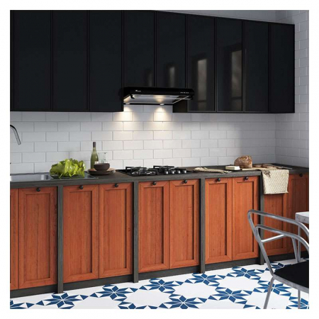 Hota traditionala Tornado Bona 20 (60) LED, 2 motoare, latime 60 cm, absorbtie 560 m3/ora, filtru anti-grasimi aluminiu 5 straturi, Negru [5]