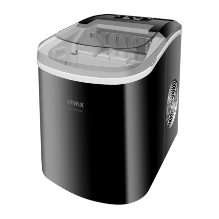 Masini de gheata - Masina de gheata Vivax IM-123B, Putere 240 W, Rezervor de apa 2.2 l, Rezervor de gheata 0.7 l, Creaaza cuburi intre 6 - 13 minute, Marimi variabile ale cuburilor de gheata, Negru