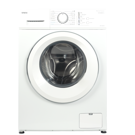 Masina de spalat cu incarcare frontala slim VIVAX WFL-100616CSI, alb, 6 kg, 1000 rpm, clasa A, motor invertor BLDC, functie abur, fara afisaj, buton alb [1]