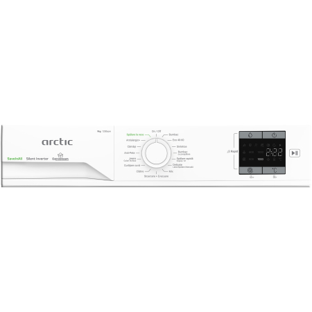 Masina de spalat rufe Arctic APLM1WFSU19210W, 9 Kg, 1200 RPM, Motor Silent Inverter, Drum Clean+Steam, Child Lock, Anticrease, Digital Display, Add-In, Clasa A, alb [4]