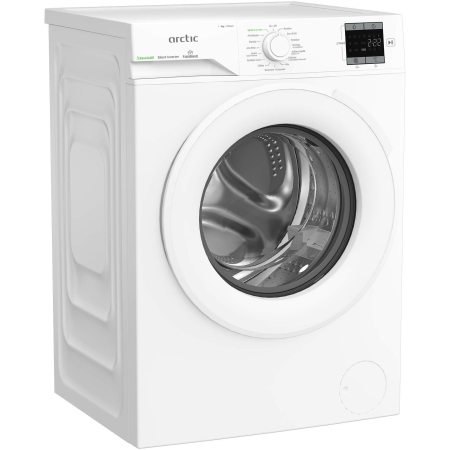 Masina de spalat rufe Arctic APLM1WFSU19210W, 9 Kg, 1200 RPM, Motor Silent Inverter, Drum Clean+Steam, Child Lock, Anticrease, Digital Display, Add-In, Clasa A, alb [1]