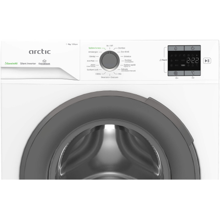 Masina de spalat rufe Arctic APLM1WFSU19210WG, 9 Kg, 1200 RPM, Motor Silent Inverter, Drum Clean+Steam, Child Lock, Anticrease, Digital Display, Add-In, Clasa A, Alb [3]
