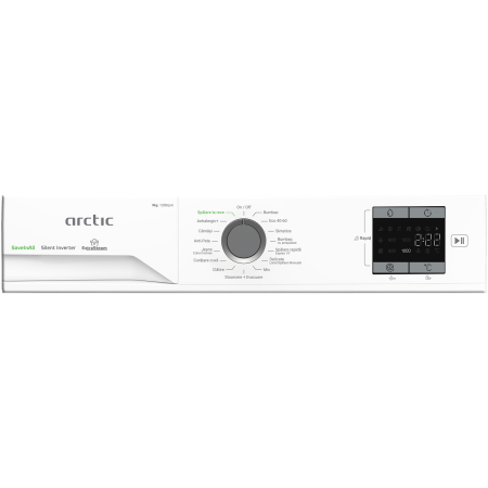 Masina de spalat rufe Arctic APLM1WFSU19210WG, 9 Kg, 1200 RPM, Motor Silent Inverter, Drum Clean+Steam, Child Lock, Anticrease, Digital Display, Add-In, Clasa A, Alb [4]