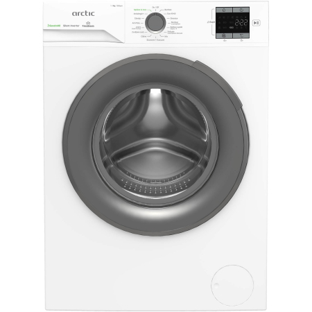 ELECTROCASNICE - Masina de spalat rufe Arctic APLM1WFSU19210WG, 9 Kg, 1200 RPM, Motor Silent Inverter, Drum Clean+Steam, Child Lock, Anticrease, Digital Display, Add-In, Clasa A, Alb