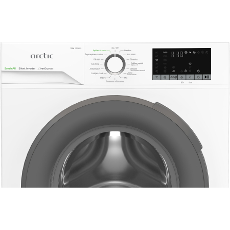 Masina de spalat rufe Arctic APLM2WFSU210411W, 10 Kg, 1400 RPM, 15 Programe, Motor Silent Inverter, ExtraSteam, Prewash, Fast+, Extra Rinse, Drum Clean+Steam, Child Lock, Anticrease, Digital Display,  [3]
