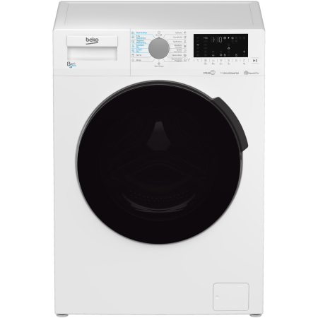 Masini de spalat rufe - Masina de spalat rufe cu uscator Beko HTV8726XSW, Spalare 8 kg, Uscare 5 kg, 1200 RPM, SteamCure, HomeWhiz prin Bluetooth, ProSmart Inverter Motor, AddXtra, Alb