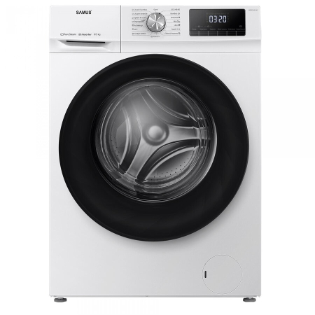 Masini de spalat rufe - Masina de spalat rufe cu uscator Samus WSDDI-85140, spalare 8 kg, uscare 5 kg, 1400 rpm, clasa D, latime 59.5 cm, motor inverter, afisaj LCD, incarcare cu rufe in timpul spalarii, Alb