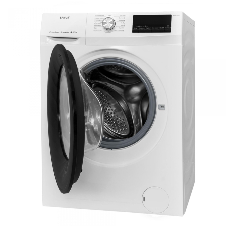 Masina de spalat rufe cu uscator Samus WSDDI-85140, spalare 8 kg, uscare 5 kg, 1400 rpm, clasa D, latime 59.5 cm, motor inverter, afisaj LCD, incarcare cu rufe in timpul spalarii, Alb [4]