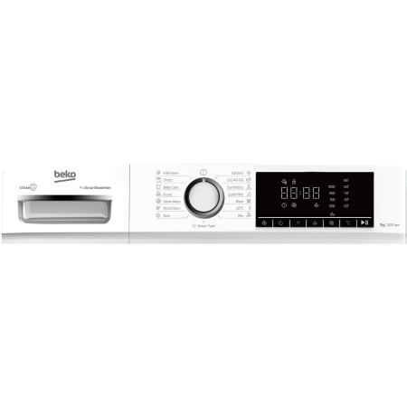 Masina de spalat rufe frontala Beko B1WFM2721WEE, 7 kg, 1200 RPM, Clasa A, 15 programe, Digital Display, SteamCure, Child Lock, Alb [3]