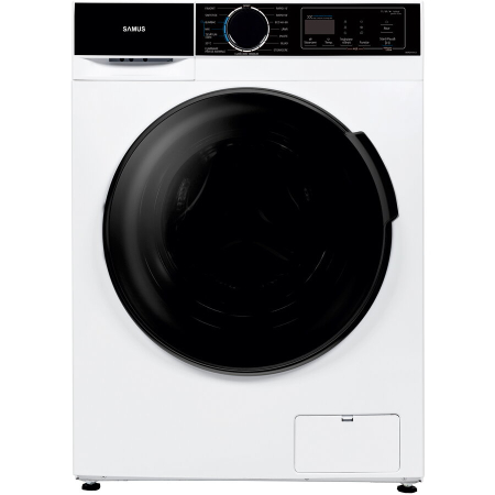 Masina de spalat rufe frontala Samus WSADI-8143, 8 kg, 1400 rpm, clasa A, adancime 48 cm, motor inverter, functie Abur, program Eliminare par de animale, pornire intarziata, blocare acces copii, alb [3]