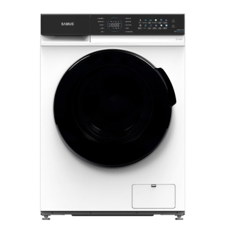 ELECTROCASNICE - Masina de spalat rufe frontala Samus WSDKI5-10144, 10 kg, 1400 rpm, clasa A, adancime 54 cm, motor inverter, Spalare nocturna, functie Abur, curatare tambur, display LED color, pornire intarziata, Alb