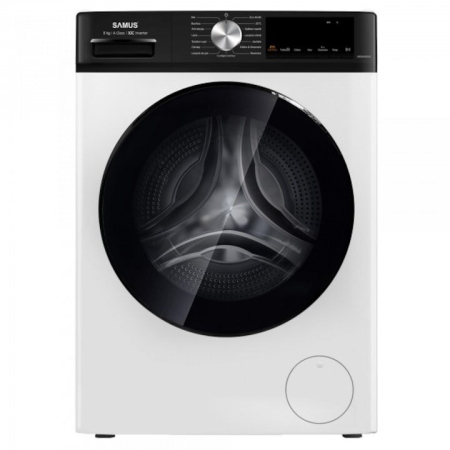 Masina de spalat rufe frontala Samus WSDMI-80142, 8 kg, 1400 rpm, clasa A, adancime 52 cm, motor inverter, program M-Smart, sterilizare cu abur, incarcare cu rufe in timpul spalarii, Alb [5]