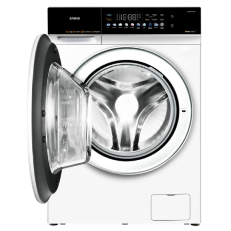 Masina de spalat rufe frontala Samus WSHD10120IDM, 10 kg, 1200 rpm, clasa A, 62 cm, motor inverter, improspatare, spalare nocturna, nivel murdarie, control antispuma, alb [3]