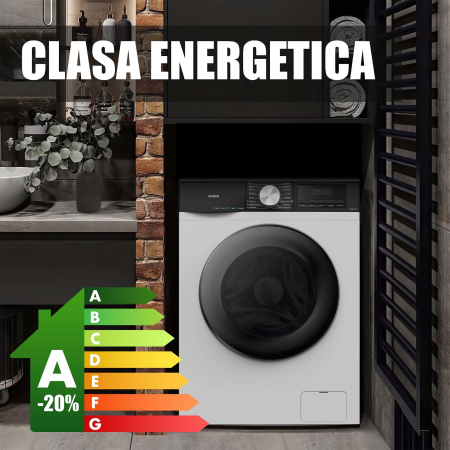 Masina de spalat rufe frontala Samus WSMDI12147, 12 kg, 1400 rpm, clasa A, 65 cm, motor inverter, control antispuma, alb [6]
