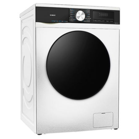 Masina de spalat rufe frontala Samus WSMDI12147, 12 kg, 1400 rpm, clasa A, 65 cm, motor inverter, control antispuma, alb [1]