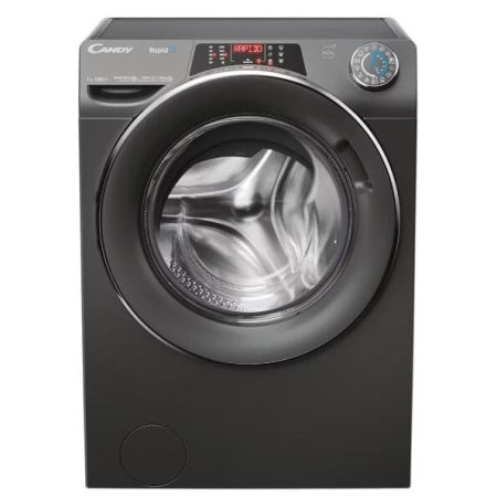 Masini de spalat rufe - Masina de spalat rufe frontala slim CANDY RO41276DWMCRT-S, Wi-Fi, 7 kg, 1200rpm, Clasa A, antracit