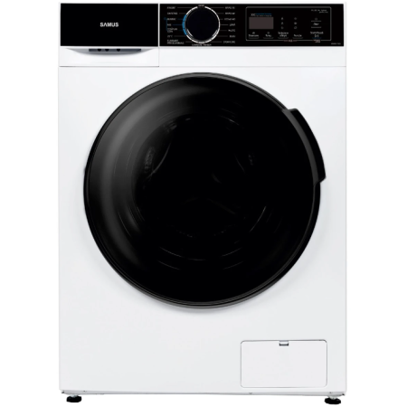 Masini de spalat rufe - Masina de spalat rufe frontala slim Samus WSADI-7123, 7 kg, 1200 rpm, clasa A, adancime 40 cm, motor inverter, functie Abur, program Eliminare par de animale, pornire intarziata, Alb