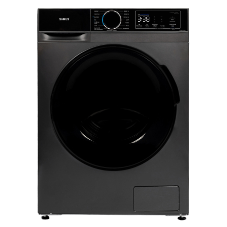 Masina de spalat rufe frontala slim Samus WSADI-8145DS, 8 kg, 1400 rpm, clasa A, adancime 47.5 cm, motor inverter, curatare tambur, program Eliminare par de animale, pornire intarziata, Gri Antracit [2]