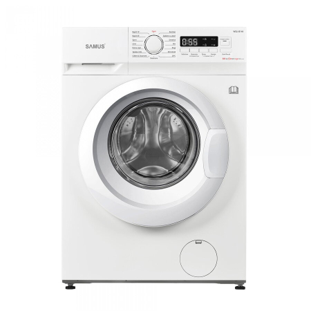 Masini de spalat rufe - Masina de spalat rufe Samus WSLI-8144,8 Kg, Motor Inverter, Slim, 15 Programe, 1400 rotatii, Clasa energetica A, Termostat reglabil, Program ECO 40-60°C, Blocare acces copii, Alb