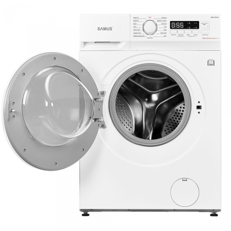 Masina de spalat rufe Samus WSLI-8144,8 Kg, Motor Inverter, Slim, 15 Programe, 1400 rotatii, Clasa energetica A, Termostat reglabil, Program ECO 40-60°C, Blocare acces copii, Alb [2]