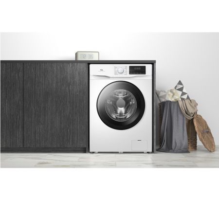 Masina de spalat rufe TCL FF0812WA0, 8 kg, 1200 RPM, Clasa A, BLDC Inverter Motor, Steam Wash, Drum Clean, 24 Hour Delay, Honeycomb Drum, Quick Wash 18 min, Add Garment, 16 Programe, Alb [9]