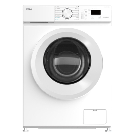 Masini de spalat rufe - Masina de spalat rufe VIVAX WFL-120716CDS, 7 kg, 1200 RPM, BLDC Motor Inverter, Clasa A, Steam, Baby Care, Eco, Display digital, Control electronic, Blocare acces copii, Temperatura reglabila, Drum Cl