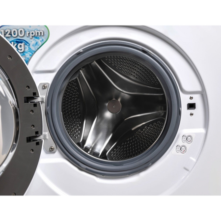 Masina de spalat rufe VIVAX WFL-120716CDS, 7 kg, 1200 RPM, BLDC Motor Inverter, Clasa A, Steam, Baby Care, Eco, Display digital, Control electronic, Blocare acces copii, Temperatura reglabila, Drum Cl [1]