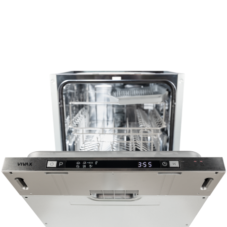Produs lovit/indoit RESIGILAT - Mașină de spalat vase incorporabila VIVAX DWB-451072D, 45 cm, 10 seturi, 7 programe - Intensiv, ECO, Rapid, 90 min, Half Load, pornire întarziata 24h, AquaStop, Clasa E [5]
