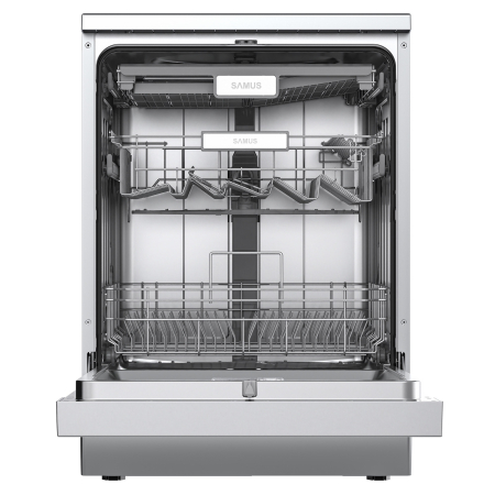 Masina de spalat vase Samus SDBX614.8, 14 seturi, 8 Programe, Latime 60 cm, Afisaj electronic, Inox-Negru [3]