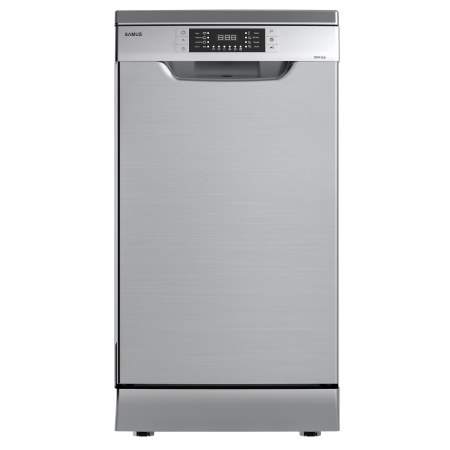ELECTROCASNICE - Masina de spalat vase Samus SDX410.8, 45 cm, Clasa E, 10 seturi, 8 programe, Inox/Argintiu